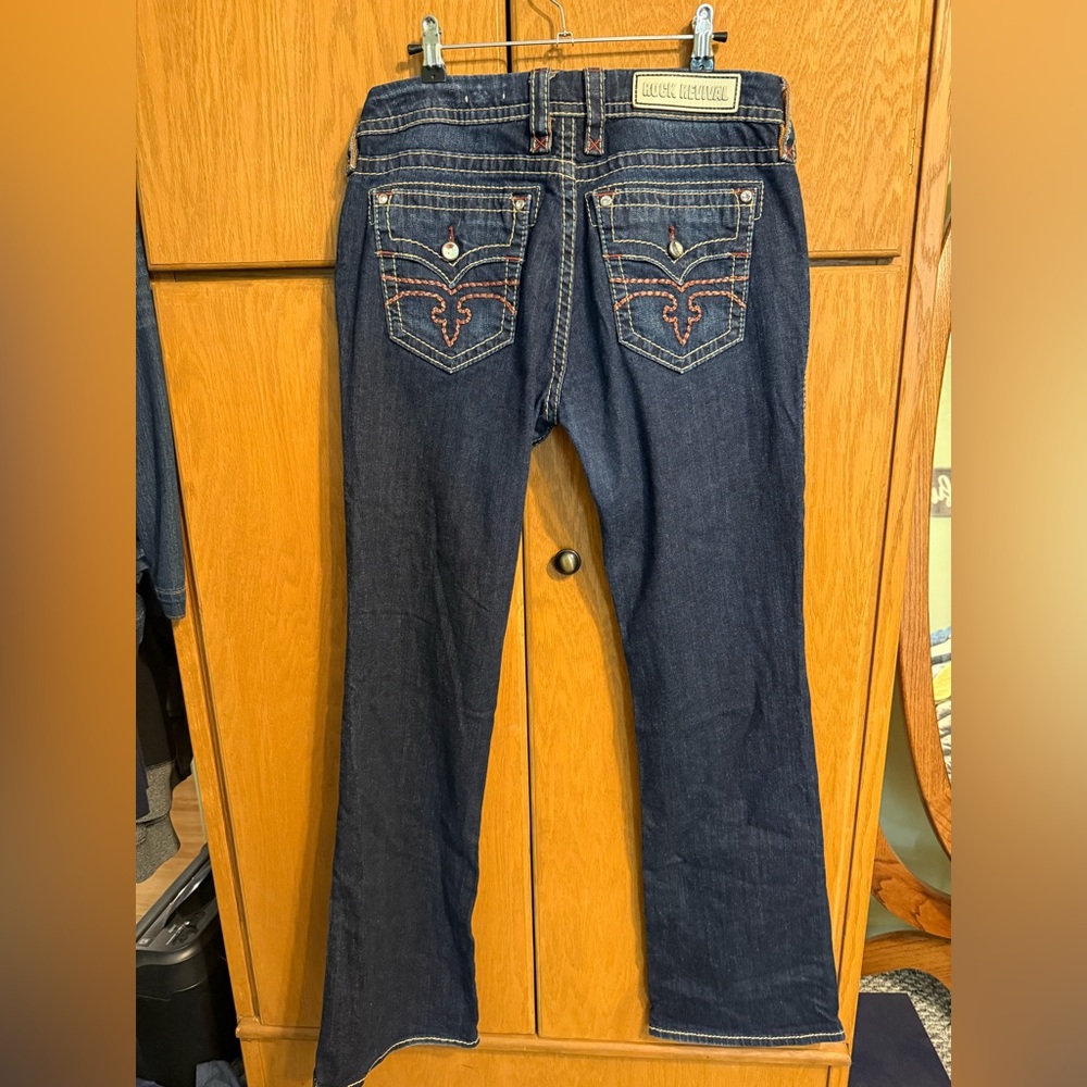 Women’s Rock Revival Dark Blue Jeans